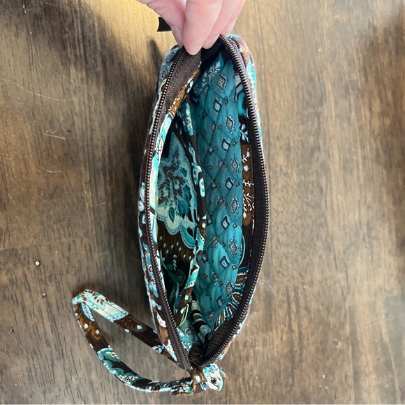 Vera Bradley Java Blue Wristlet - Picture 2 of 4